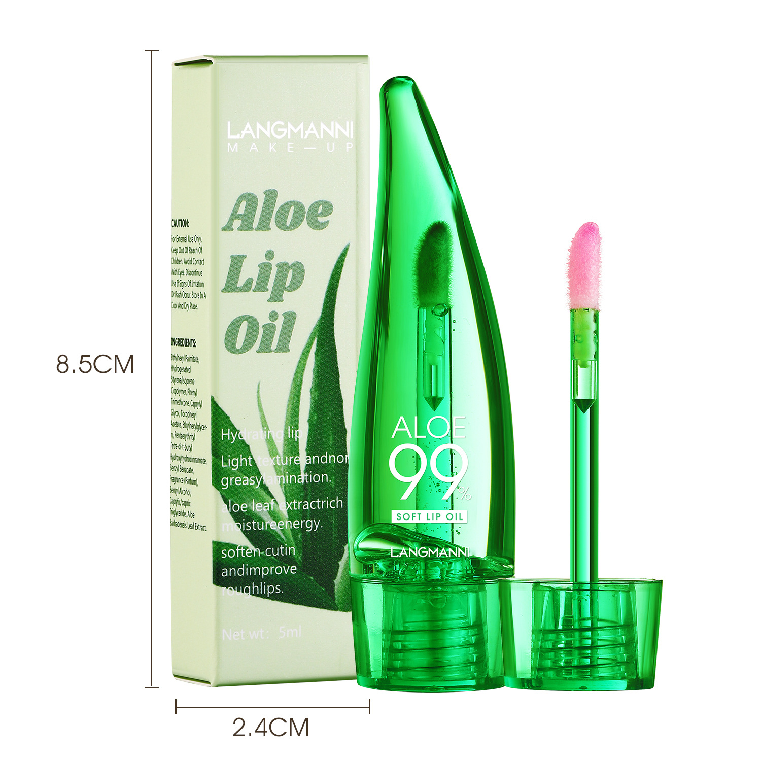 Langmanni Aloe Soft Lip Gloss & Gel Lipstick Product image 3